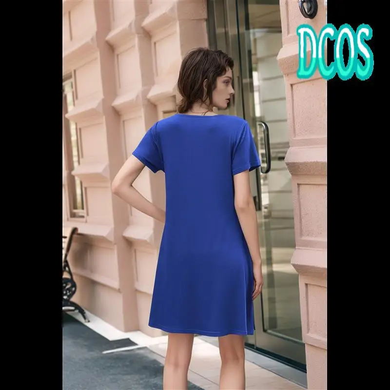 DCOS-Womens Pleated Front Summer Dresses Casual Short Sleeve T Shirts Dress With Pockets Vacation Beach Cover Up
DCOS-Womens Pleated Front Summer Dresses Casual Short Sleeve T Shirts Dress With Pockets Vacation Beach Cover Up