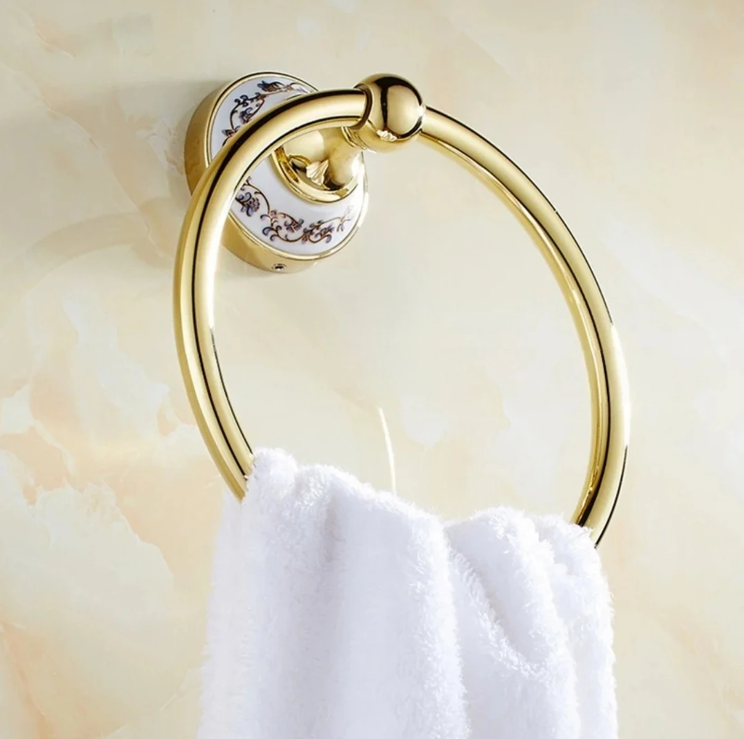 Tuqiu Gold Brass Towel Hanger Wall Mounted Holder Bathroom
Tuqiu Gold Brass Towel Hanger Wall Mounted Holder Bathroom