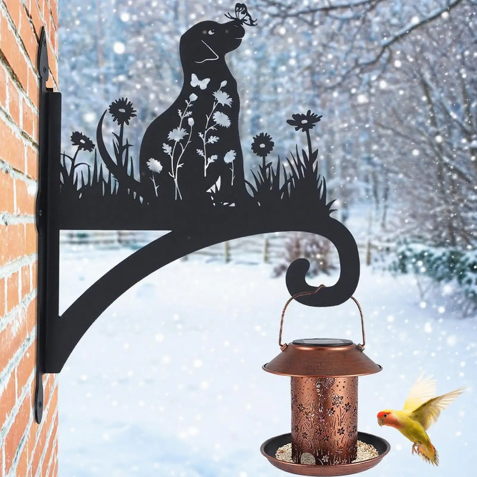Indoor Plant Hanger Dog Bracket For Bird Feeder Wall Mounted Decorative Plant Hanger For Hummingbird Feeder Wind Chime
Indoor Plant Hanger Dog Bracket For Bird Feeder Wall Mounted Decorative Plant Hanger For Hummingbird Feeder Wind Chime