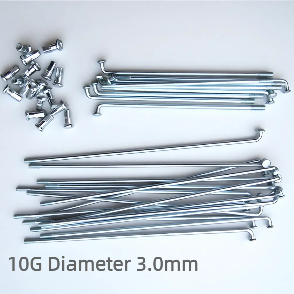 10 г, диаметр 3,0 мм, длина 50-117 мм, спицы + ниппели, 40 шт./лот, стальные детали для велосипедных спиц, подходят для электрического велосипеда
10 г, диаметр 3,0 мм, длина 50-117 мм, спицы + ниппели, 40 шт./лот, стальные детали для велосипедных спиц, подходят для электрического велосипеда