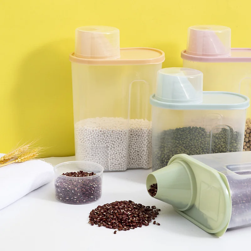 Kitchen Plastic Sealed Jar Kitchen Large Food Storage Grain Jar Moistureproof Food Container Household Oat Storage Bottles Tool
Kitchen Plastic Sealed Jar Kitchen Large Food Storage Grain Jar Moistureproof Food Container Household Oat Storage Bottles Tool