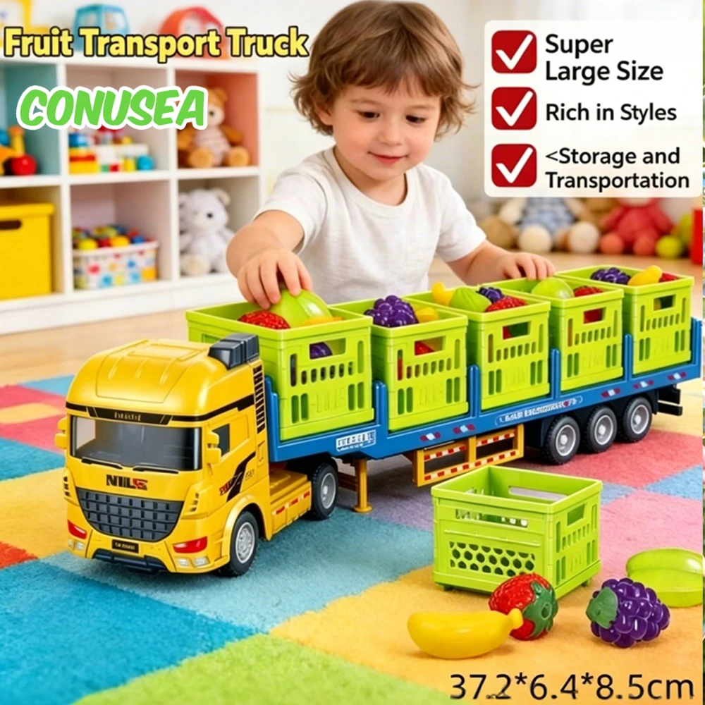 Children Toy Car Baby Classic and Action Toys Simulation Alloy Die-cast Freight Fruit Vegetable Transport Truck for Kids Boys
Children Toy Car Baby Classic and Action Toys Simulation Alloy Die-cast Freight Fruit Vegetable Transport Truck for Kids Boys