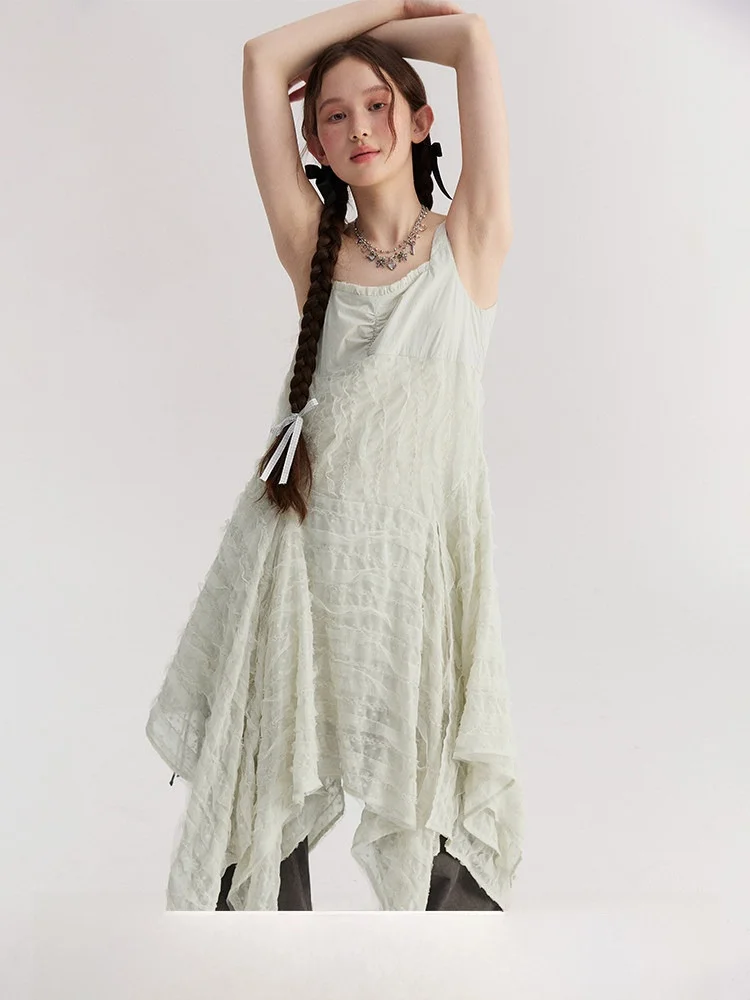 NAPSNAPS Original Lace Halter Dress Women Summer Irregular Hem Design Sensation Small Audience High Waist Sleeveless Gown
NAPSNAPS Original Lace Halter Dress Women Summer Irregular Hem Design Sensation Small Audience High Waist Sleeveless Gown