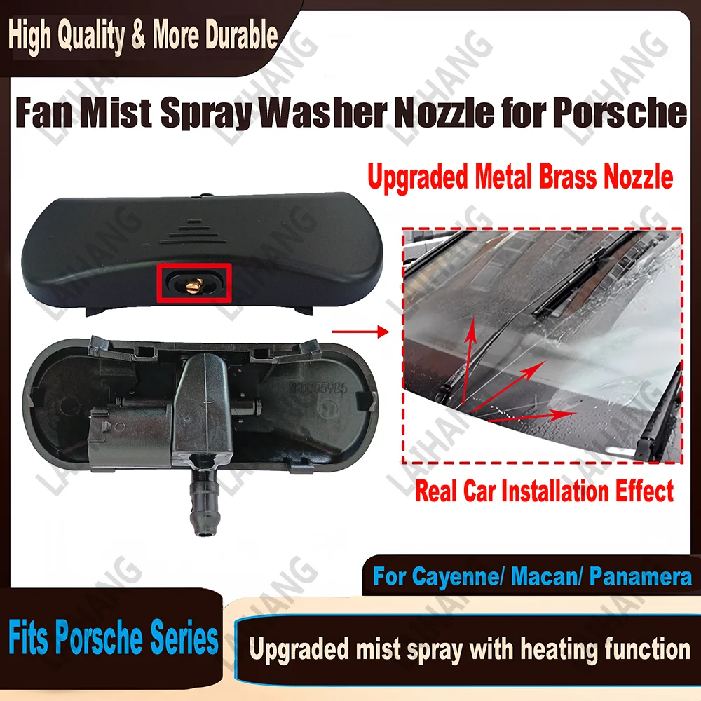 For Porsche Cayenne 958 Panamera 970 Macan 95B 2pcs Car Front Windshield Washer Nozzles Jet Glass Water Spray Nozzles 2011-2016
For Porsche Cayenne 958 Panamera 970 Macan 95B 2pcs Car Front Windshield Washer Nozzles Jet Glass Water Spray Nozzles 2011-2016
