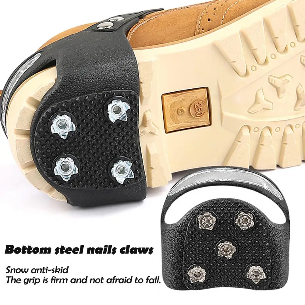 1 Pair Ice Cleats Shoes Crampons With 4/5 Metal Studs Reflective Walking Ice Snow Traction Grips Shoes Boot Spikes Grippers
1 Pair Ice Cleats Shoes Crampons With 4/5 Metal Studs Reflective Walking Ice Snow Traction Grips Shoes Boot Spikes Grippers