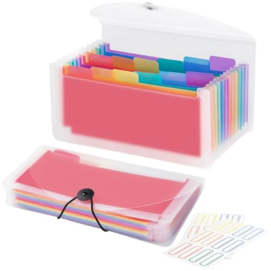 13 Pocket A6 Receipt Organizer, 2 Pack Small Accordion File Organizer, Coupon Organizer with Labels
13 Pocket A6 Receipt Organizer, 2 Pack Small Accordion File Organizer, Coupon Organizer with Labels