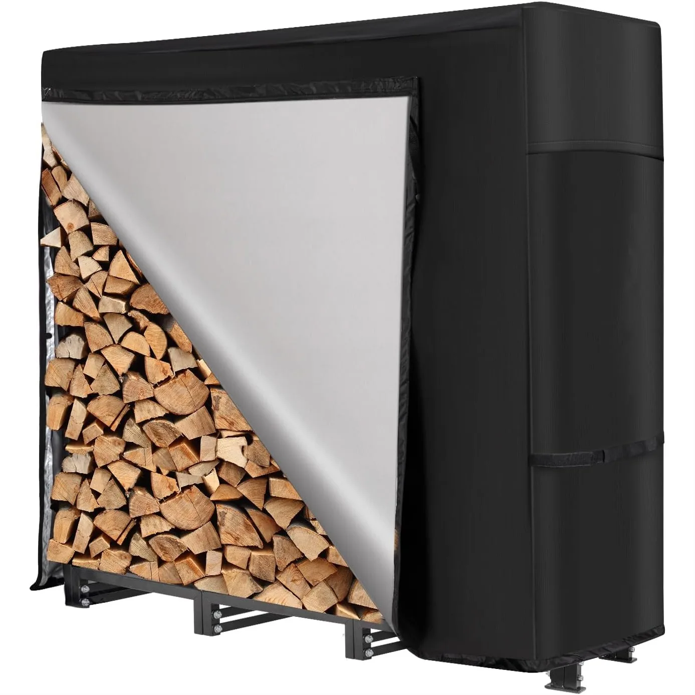 nalone 4FT Outdoor Firewood Rack with Cover, Heavy Duty Square Steel Stand, Waterproof Cover for Fireplace Fire Pits Wood
nalone 4FT Outdoor Firewood Rack with Cover, Heavy Duty Square Steel Stand, Waterproof Cover for Fireplace Fire Pits Wood