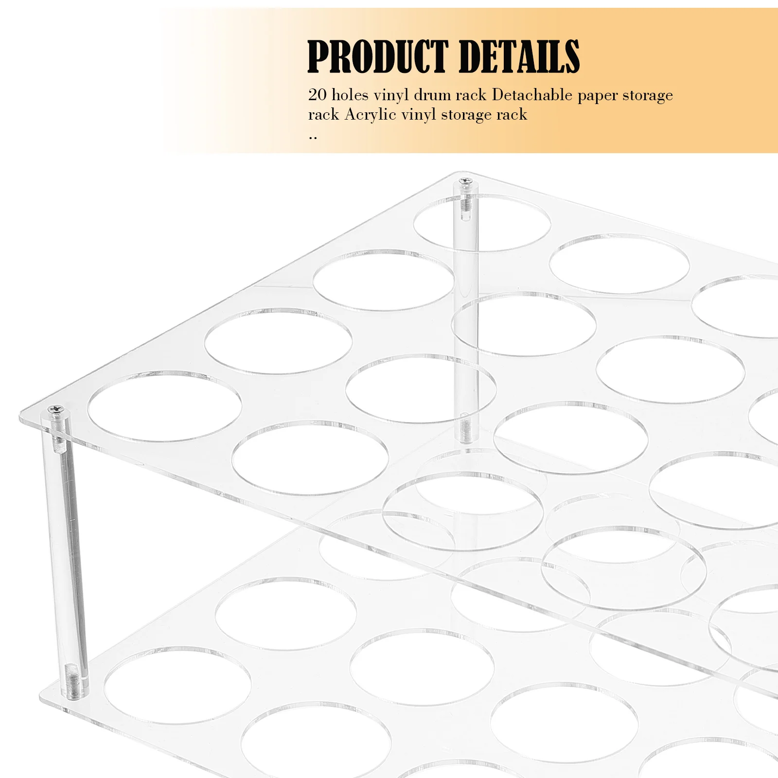 1Set Vinyl Storage Rack 20-Holes Acrylic Roll Holder Craft Room Organizer Wrapping Paper Stand Vinyl Roll Organizer
1Set Vinyl Storage Rack 20-Holes Acrylic Roll Holder Craft Room Organizer Wrapping Paper Stand Vinyl Roll Organizer