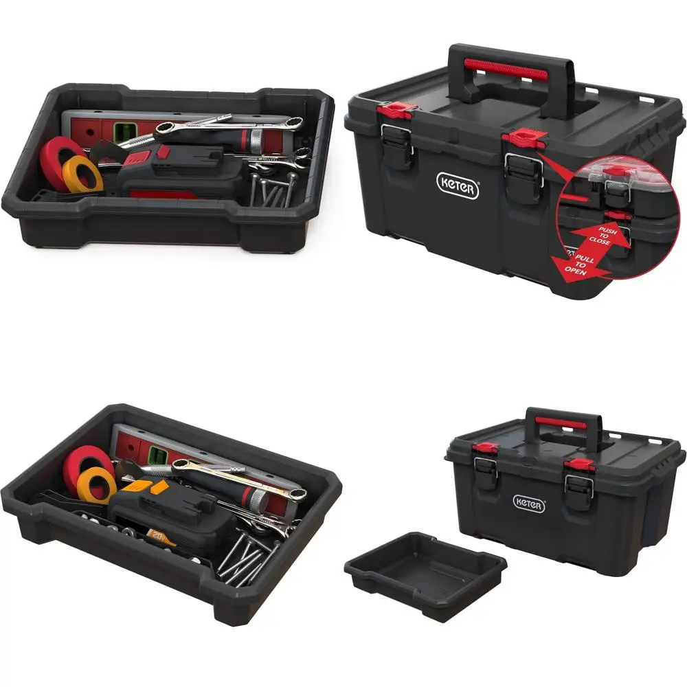 Collapsible DIY Tool Kit: Portable, Durable, Water-Resistant, Black
Collapsible DIY Tool Kit: Portable, Durable, Water-Resistant, Black