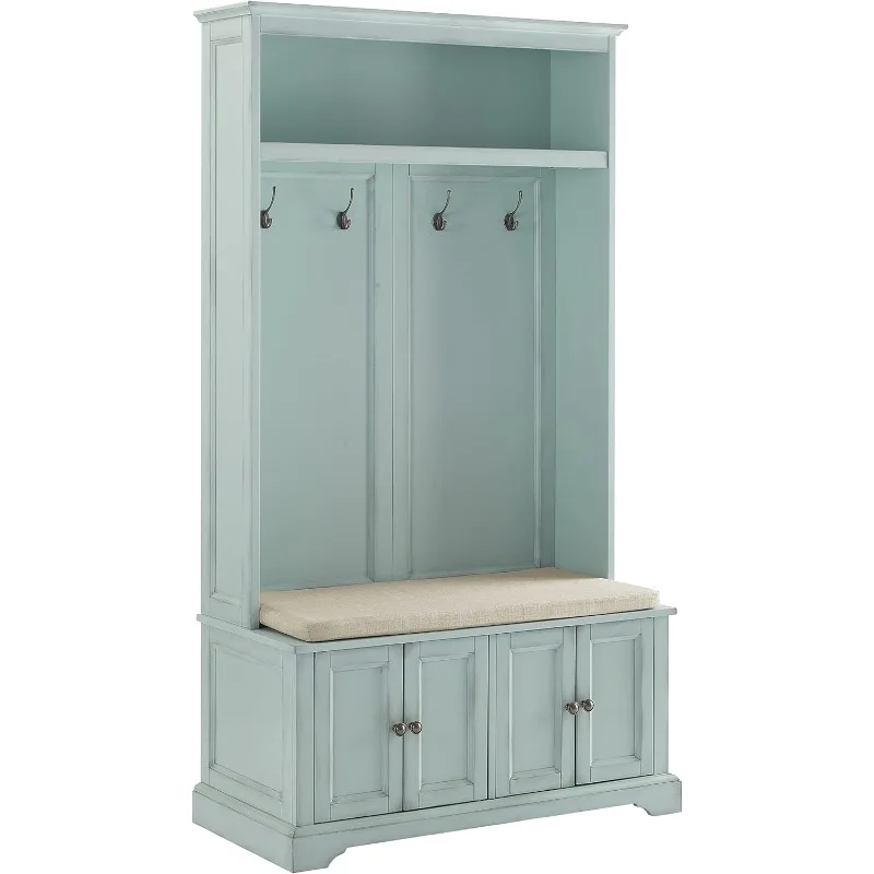 Holbrook Hall Tree, Distressed Seafoam Blue 
Holbrook Hall Tree, Distressed Seafoam Blue