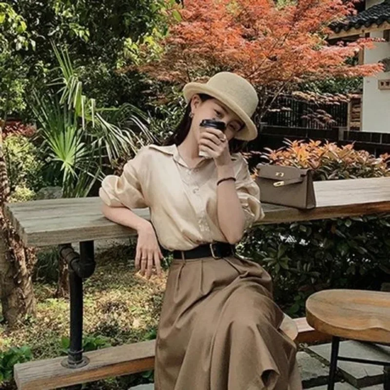 Весна 202, женская рубашка и юбка, комплект из двух предметов, пригородная спецодежда длиной до пола, Новое поступление, офисный женский костюм
Весна 202, женская рубашка и юбка, комплект из двух предметов, пригородная спецодежда длиной до пола, Новое поступление, офисный женский костюм