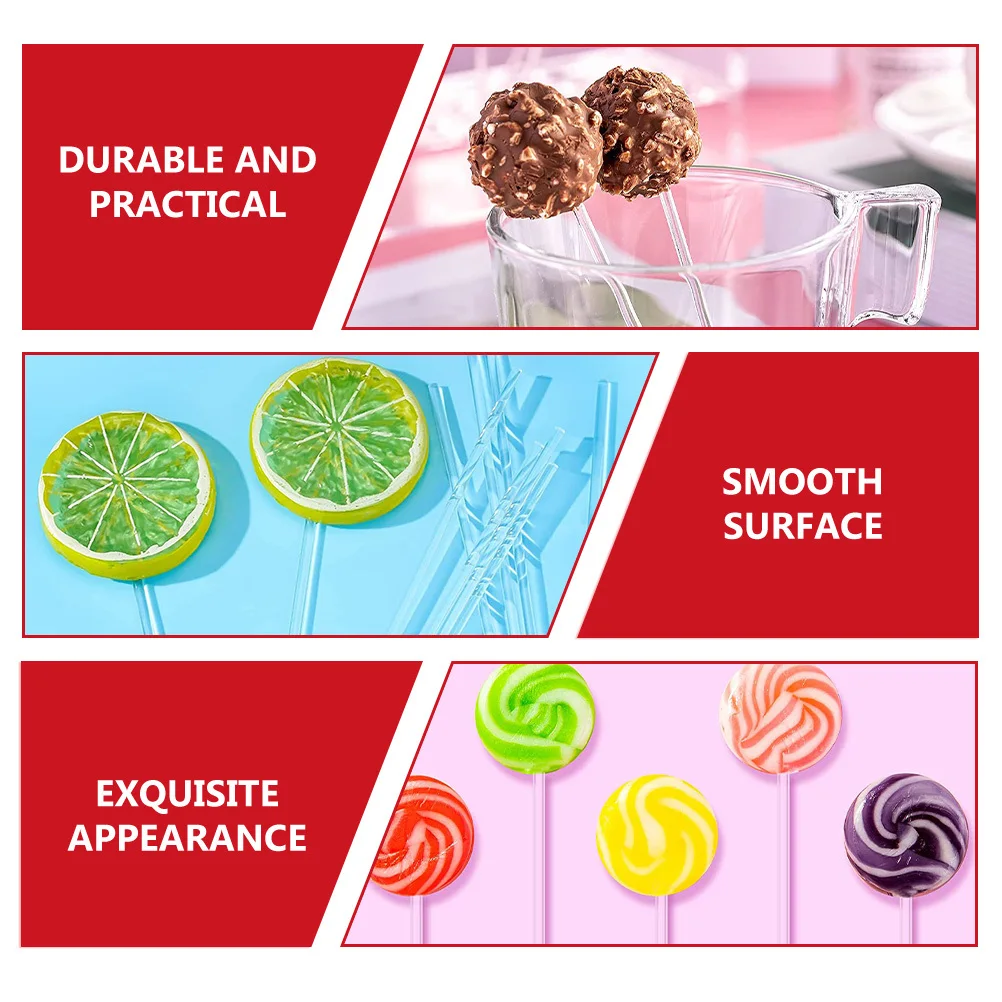 100Pcs Transparent Acrylic Lollipop Sticks Candy DIY Cake Treat Bars Multiuse Stirring Rods Acrylic Lollipop Bars 
100Pcs Transparent Acrylic Lollipop Sticks Candy DIY Cake Treat Bars Multiuse Stirring Rods Acrylic Lollipop Bars