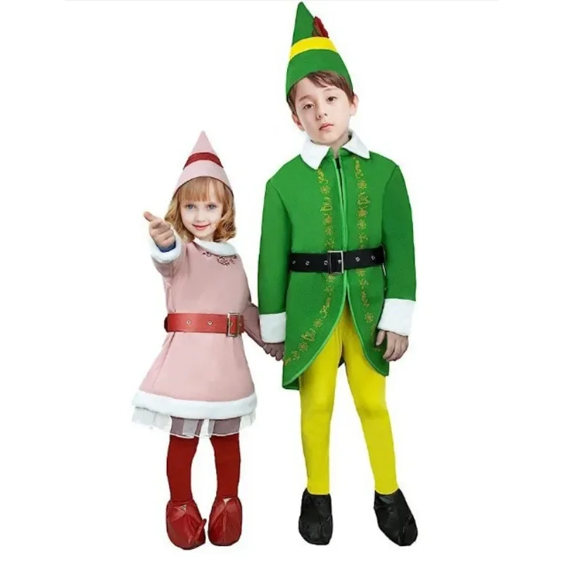 Children's Elf Clothing Boys and Girls Partner Elf Role Playing Family Christmas Party New Pink
Children's Elf Clothing Boys and Girls Partner Elf Role Playing Family Christmas Party New Pink