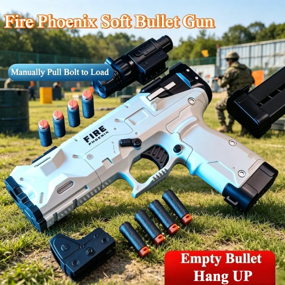 Continuous Firing Launcher Toy Gun Soft Bullet Gun Can Be Fired Gun Outdoor CS Shooting Pistol Toy Game Christmas Gift for Adult
Continuous Firing Launcher Toy Gun Soft Bullet Gun Can Be Fired Gun Outdoor CS Shooting Pistol Toy Game Christmas Gift for Adult