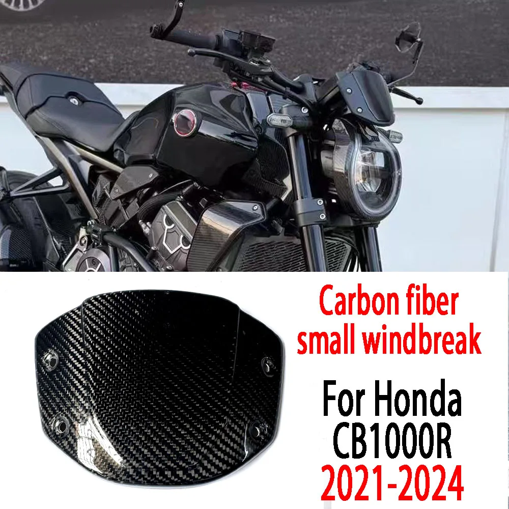Motorcycle 100% carbon fiber sport windshield sunshade with bracket suitable for Honda CB1000R CB1000R 2021-2025 2023 2024 2022
Motorcycle 100% carbon fiber sport windshield sunshade with bracket suitable for Honda CB1000R CB1000R 2021-2025 2023 2024 2022