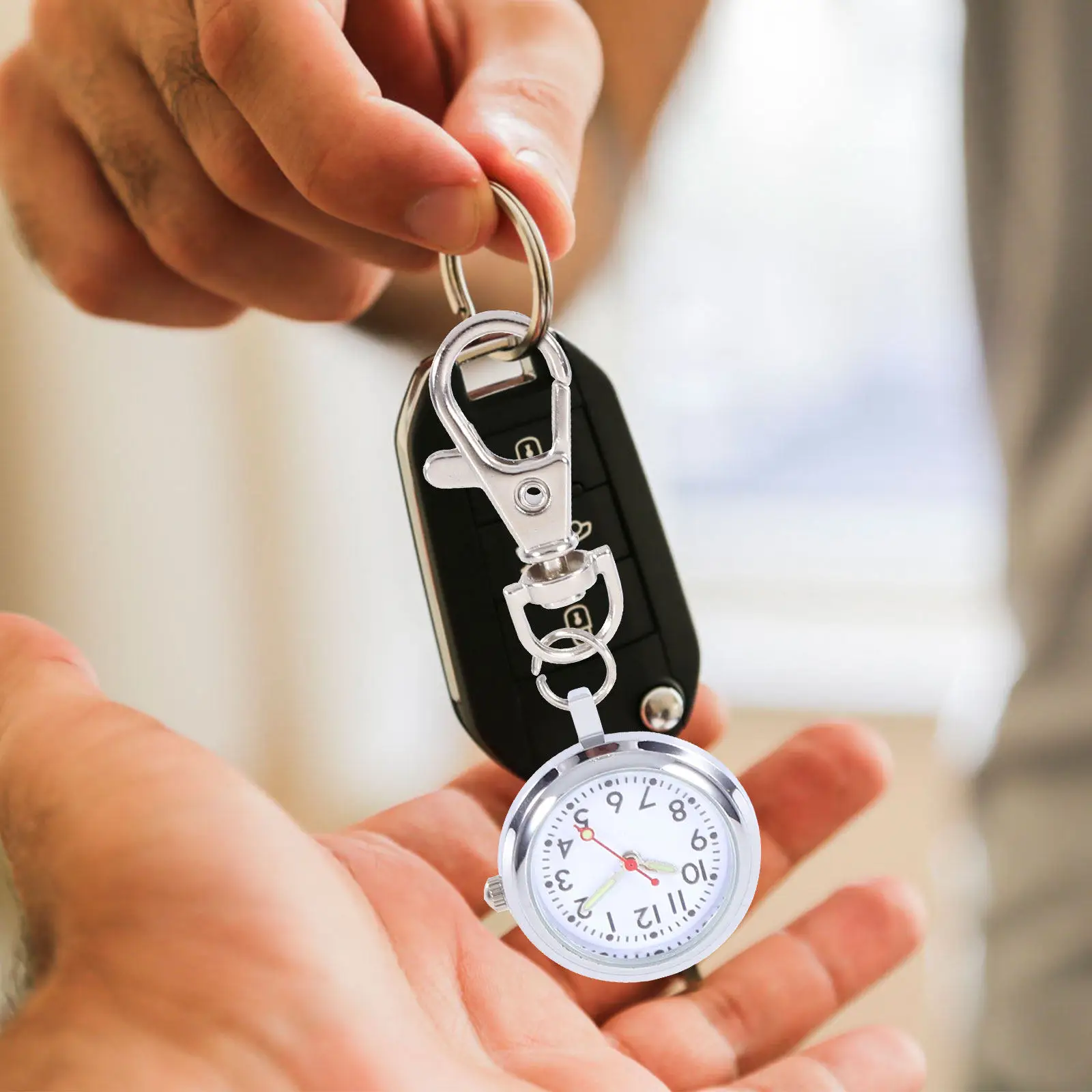 1Pcs Large Dial Quartz Pocket Watch Keychain Alloy Nurse Fob Watch Vintage Pocket Keychain Pendant Vintage Key Ring
1Pcs Large Dial Quartz Pocket Watch Keychain Alloy Nurse Fob Watch Vintage Pocket Keychain Pendant Vintage Key Ring