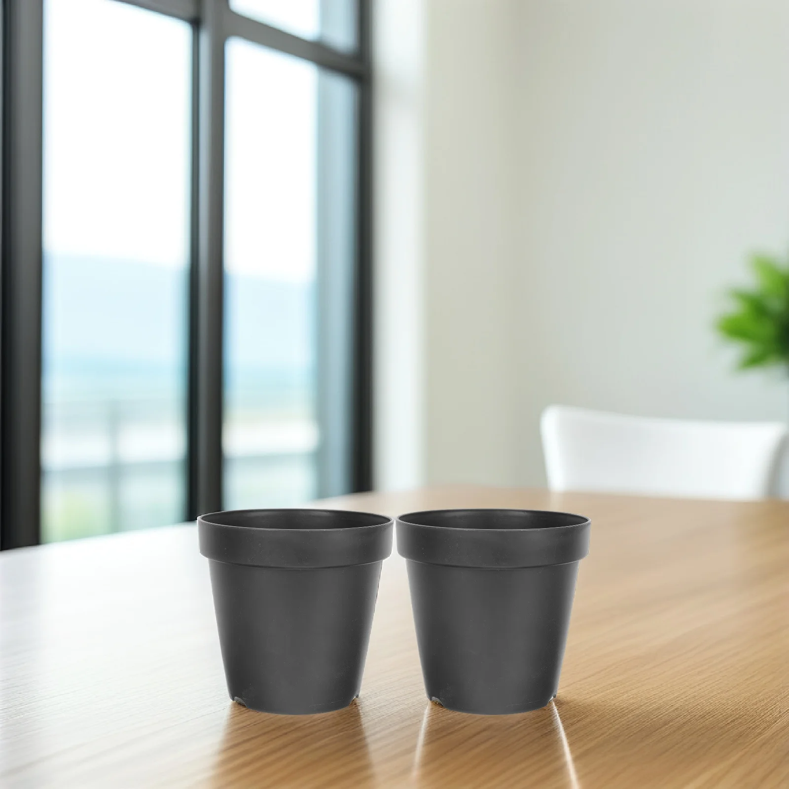 2 Pcs Resin Flower Pot Sturdy Plastic Planters Gardening Container No Hole Design Compact Portable
2 Pcs Resin Flower Pot Sturdy Plastic Planters Gardening Container No Hole Design Compact Portable