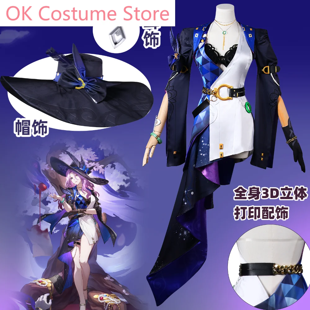 Женский костюм для косплея Honkai: Star Rail Jade, косплей, искусственная игра, униформа Hallowen, одежда для ролевых игр, платье
Женский костюм для косплея Honkai: Star Rail Jade, косплей, искусственная игра, униформа Hallowen, одежда для ролевых игр, платье