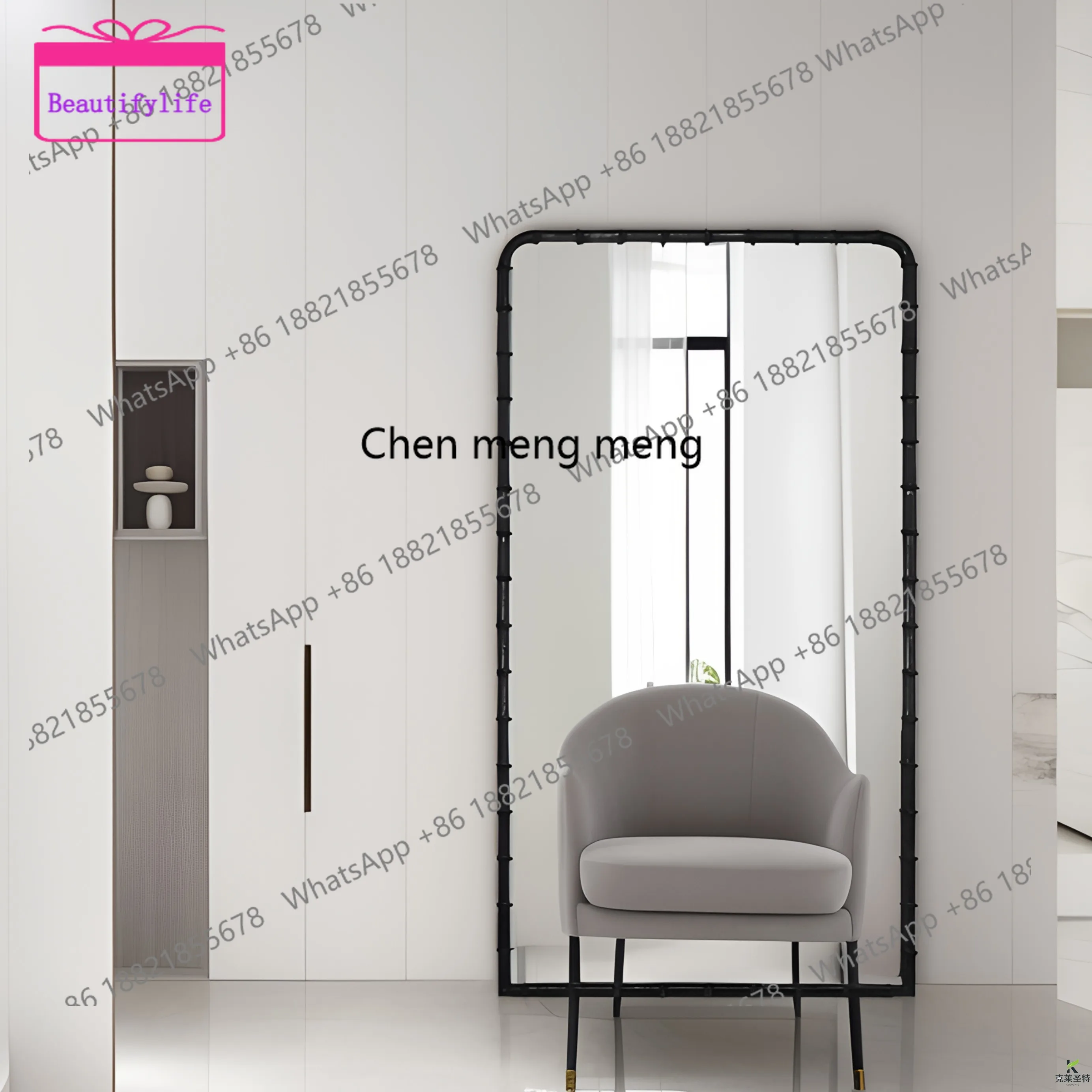 YL Medieval bamboo art dressing mirror French household wall hanging full body mirror fitting mirror
YL Medieval bamboo art dressing mirror French household wall hanging full body mirror fitting mirror