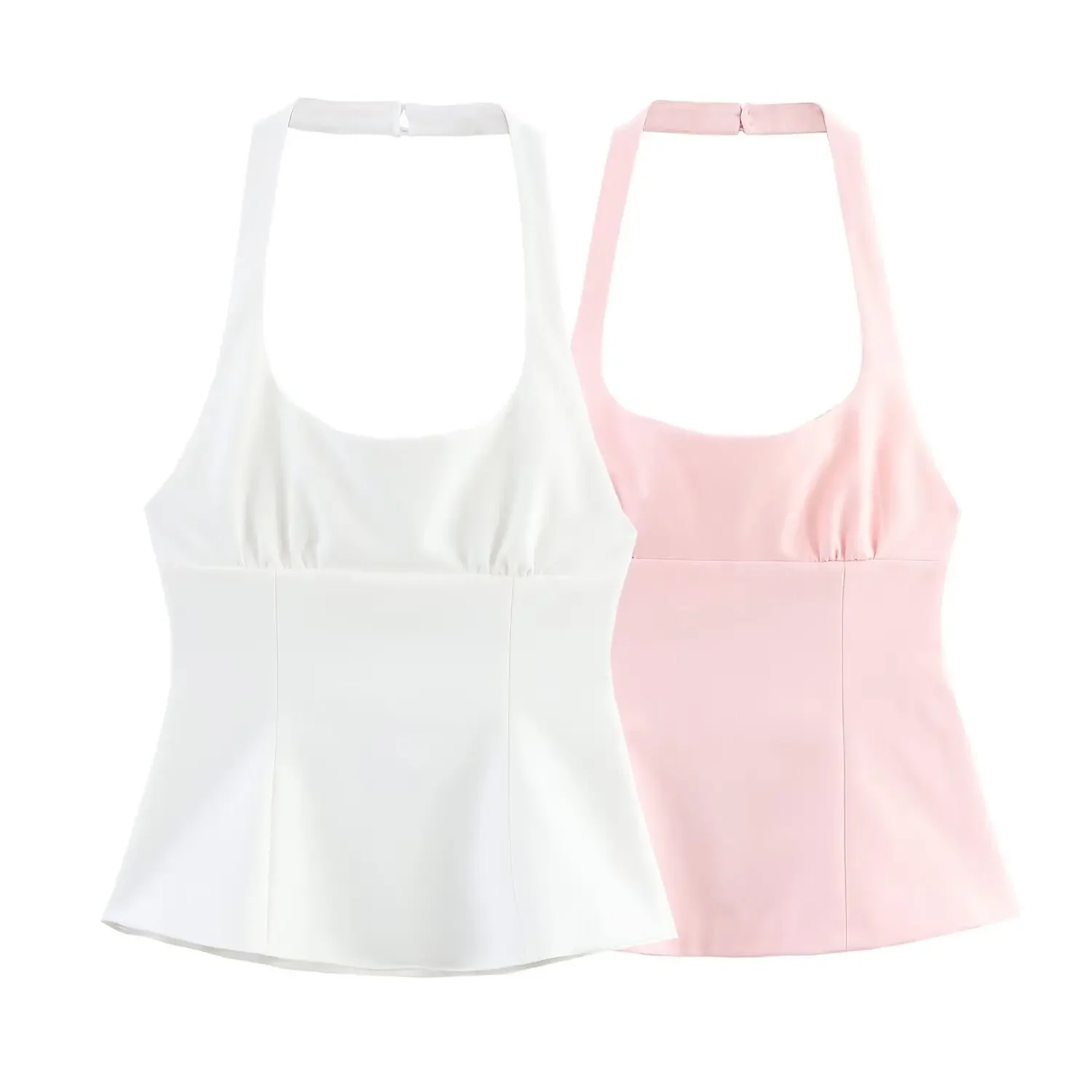 Summer New Women Clothing Casual Temperament Versatile Slim Fit Solid Color Female Halter Neck Backless Top
Summer New Women Clothing Casual Temperament Versatile Slim Fit Solid Color Female Halter Neck Backless Top