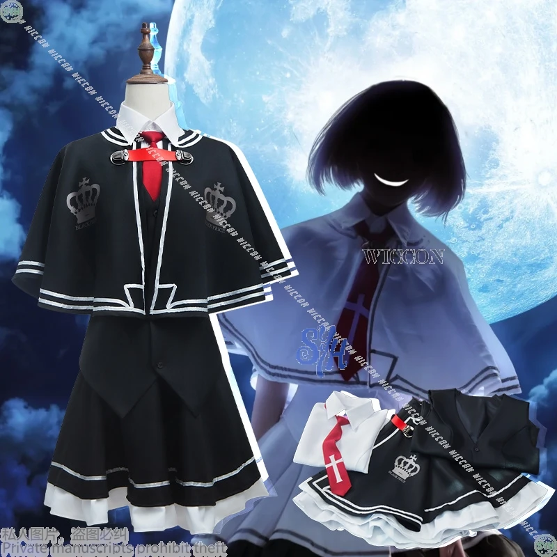 Anime Wonderful Everyday Down The Rabbit-Hole Cosplay Balck School Uniform Galgame Costume Jirai Kei Lovely Kawaii Japanese Girl
Anime Wonderful Everyday Down The Rabbit-Hole Cosplay Balck School Uniform Galgame Costume Jirai Kei Lovely Kawaii Japanese Girl