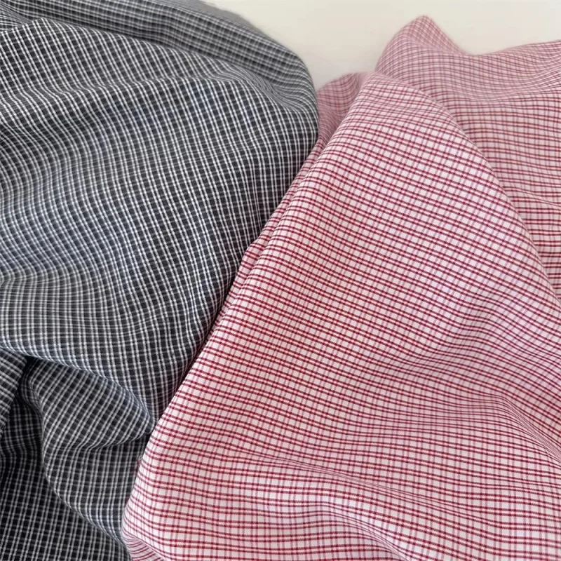 Fashionably light and fresh fine-check pajama dress, pants, clothing fabric, bed sheet, tablecloth, bag fabric
Fashionably light and fresh fine-check pajama dress, pants, clothing fabric, bed sheet, tablecloth, bag fabric