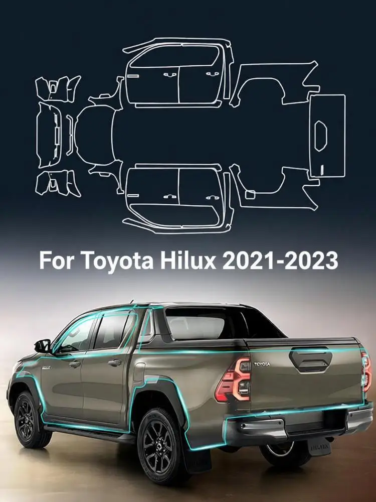 8.5Mil TPU Bumper Paint Protection Film For Toyota Hilux 2021-2023 Pre-cut PPF Kit Clear Bra Car Body Anti-Scratch Resistant
8.5Mil TPU Bumper Paint Protection Film For Toyota Hilux 2021-2023 Pre-cut PPF Kit Clear Bra Car Body Anti-Scratch Resistant
