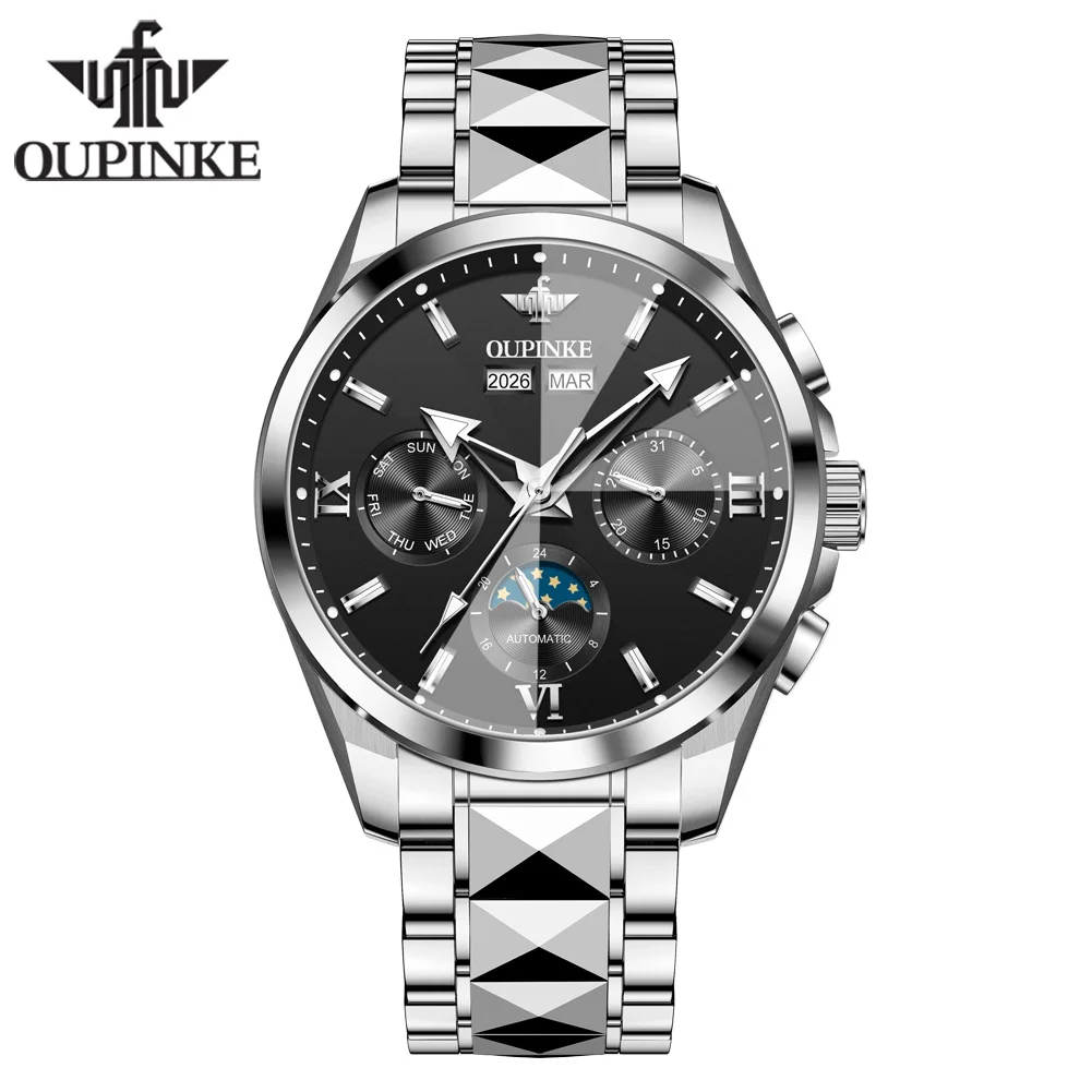 OUPINKE 3325 Automatic Men's Watch Business Dress Dual Calendar Luminous Dial Waterproof Luxury Watches
OUPINKE 3325 Automatic Men's Watch Business Dress Dual Calendar Luminous Dial Waterproof Luxury Watches