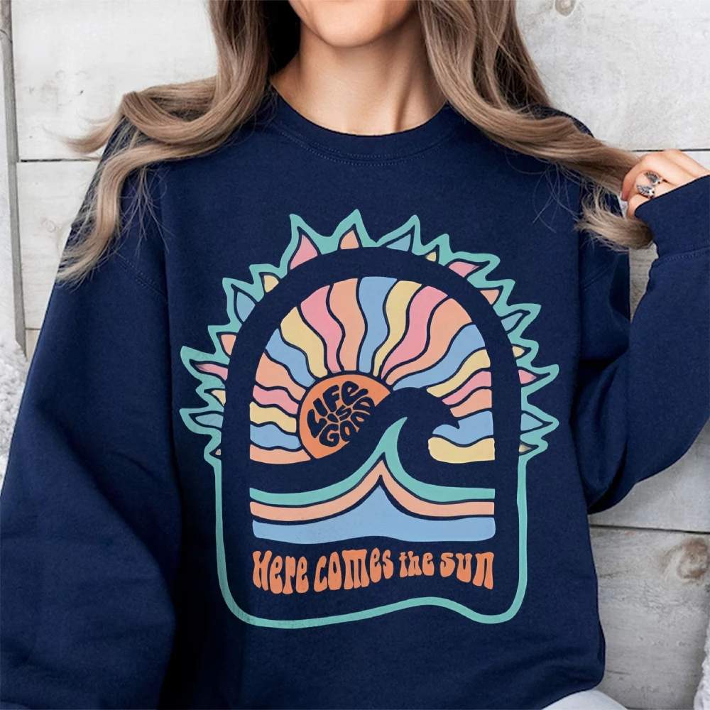 Y2K Pullover Shirt Warm Sun Print Art Top For Women High Street High Quality Sportwear American Vintage Round Neck Clothes
Y2K Pullover Shirt Warm Sun Print Art Top For Women High Street High Quality Sportwear American Vintage Round Neck Clothes