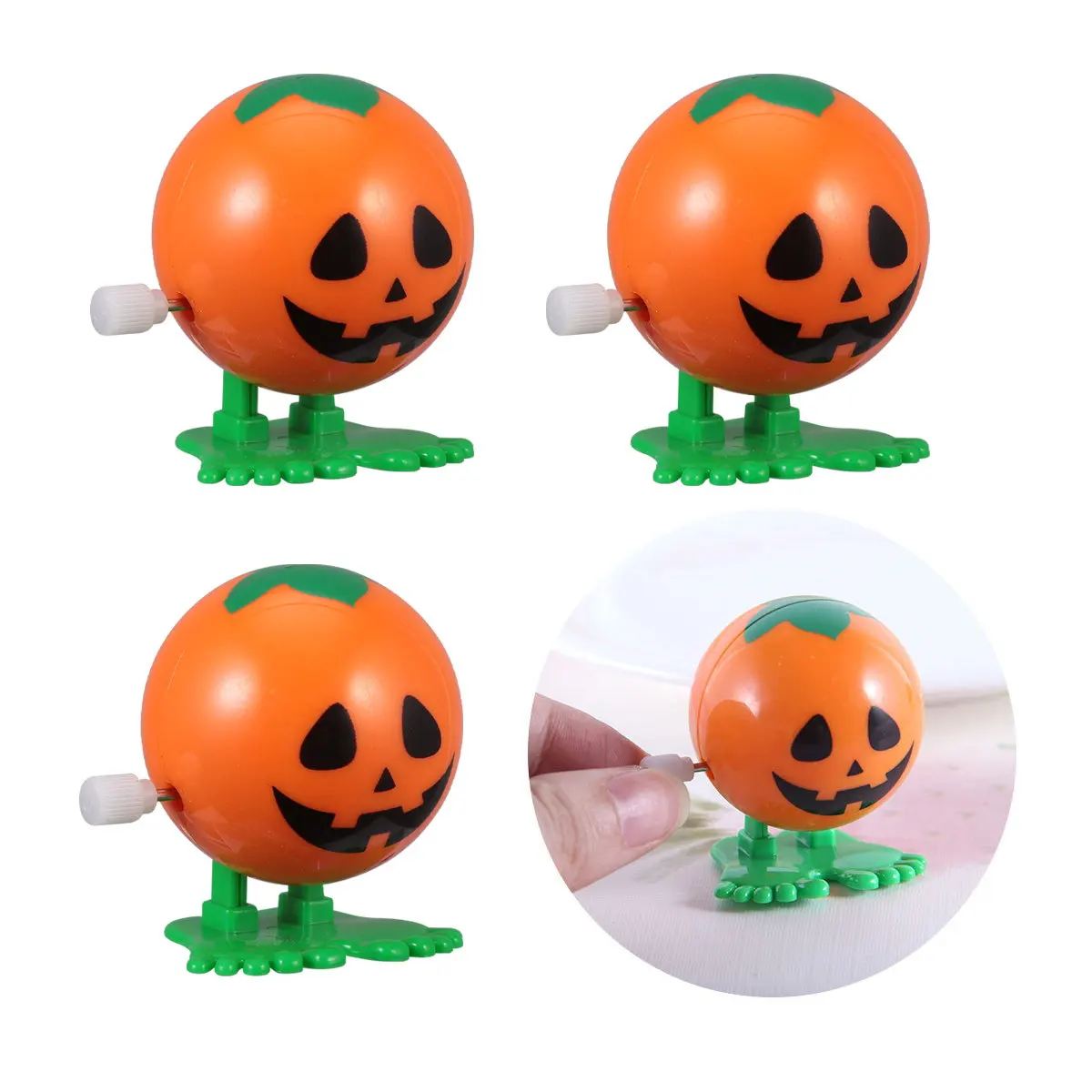 4Pcs Halloween Clockwork Spring Pumpkin Wind-Up Jumping Orange Design Safe Fun Kids Gifts Clockwork Spring Toy
4Pcs Halloween Clockwork Spring Pumpkin Wind-Up Jumping Orange Design Safe Fun Kids Gifts Clockwork Spring Toy