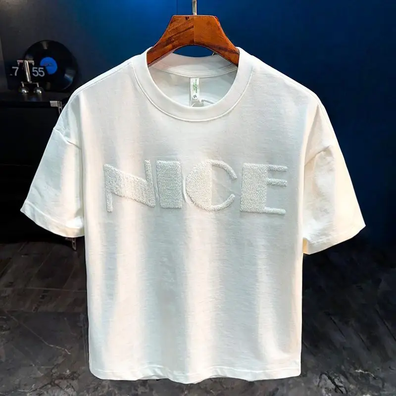 2025 new short sleeved T-shirt men's casual versatile summer American embroidery printed high-end men's top
2025 new short sleeved T-shirt men's casual versatile summer American embroidery printed high-end men's top