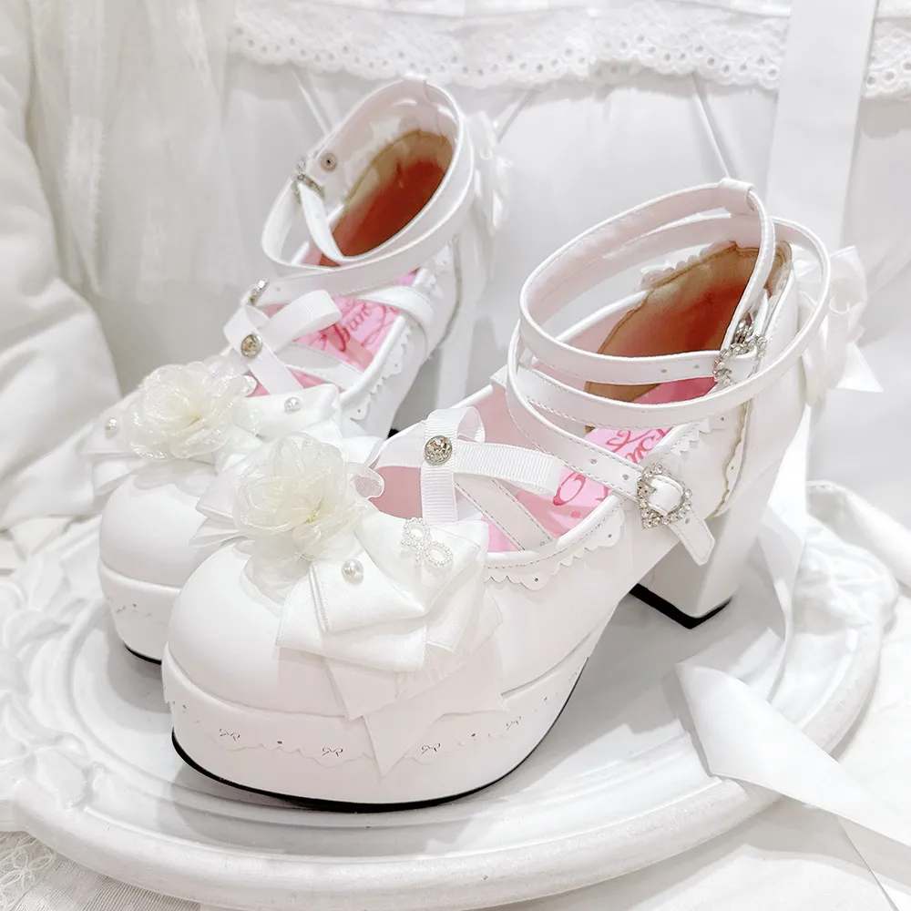 Original Flower Dance Vintage Lolita Shoes Women Gothic High Block Heel Platform Mary Jane Shoes Girls Sweet Girl Lolita Shoes
Original Flower Dance Vintage Lolita Shoes Women Gothic High Block Heel Platform Mary Jane Shoes Girls Sweet Girl Lolita Shoes