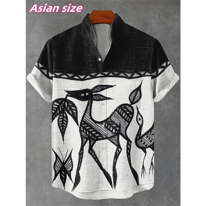Cat Dragonfly Deer Graphic Hawaiian Shirt For Men Peacock Flower 3D Printed Short Sleeve Summer Loose Aloha Shirts Lapel Blouse
Cat Dragonfly Deer Graphic Hawaiian Shirt For Men Peacock Flower 3D Printed Short Sleeve Summer Loose Aloha Shirts Lapel Blouse
