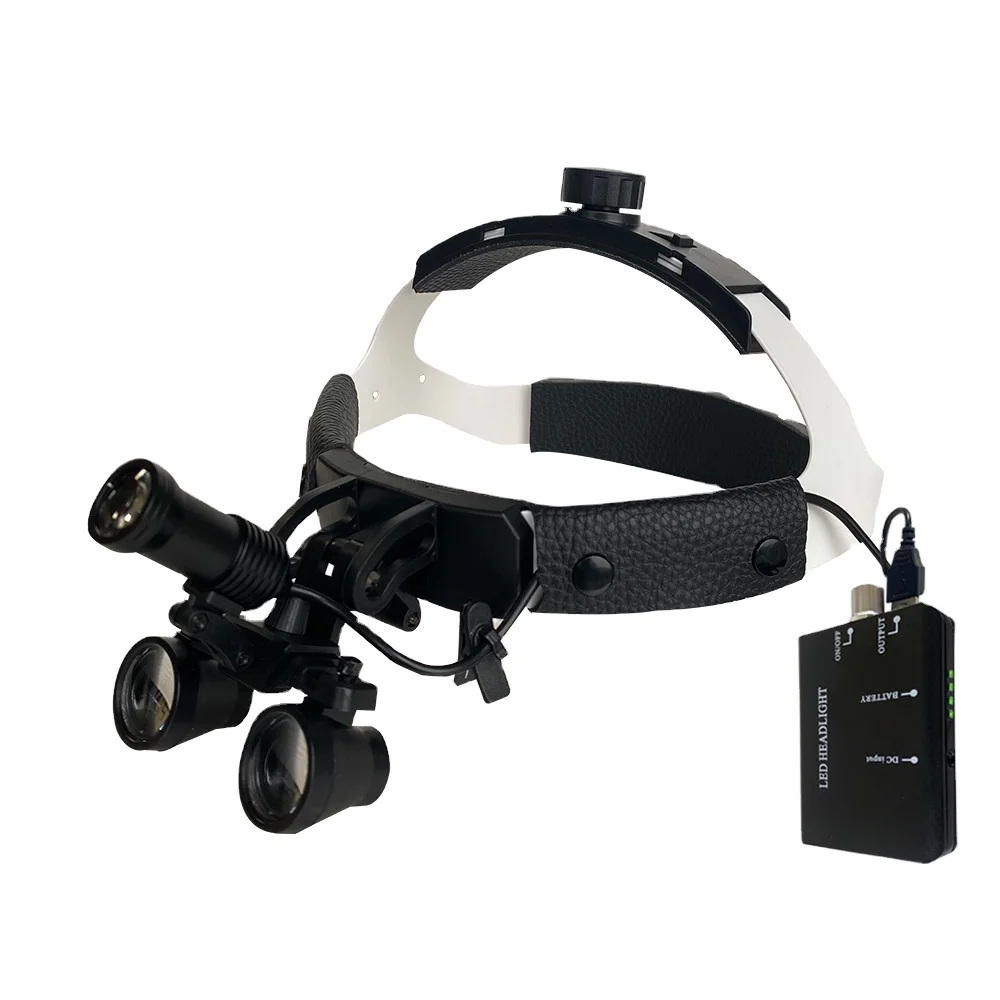 2.5X/3.5X den tal Binocular Magnifier Headlight Magnifying Glasses Dentist Tool den tal Instrument
2.5X/3.5X den tal Binocular Magnifier Headlight Magnifying Glasses Dentist Tool den tal Instrument