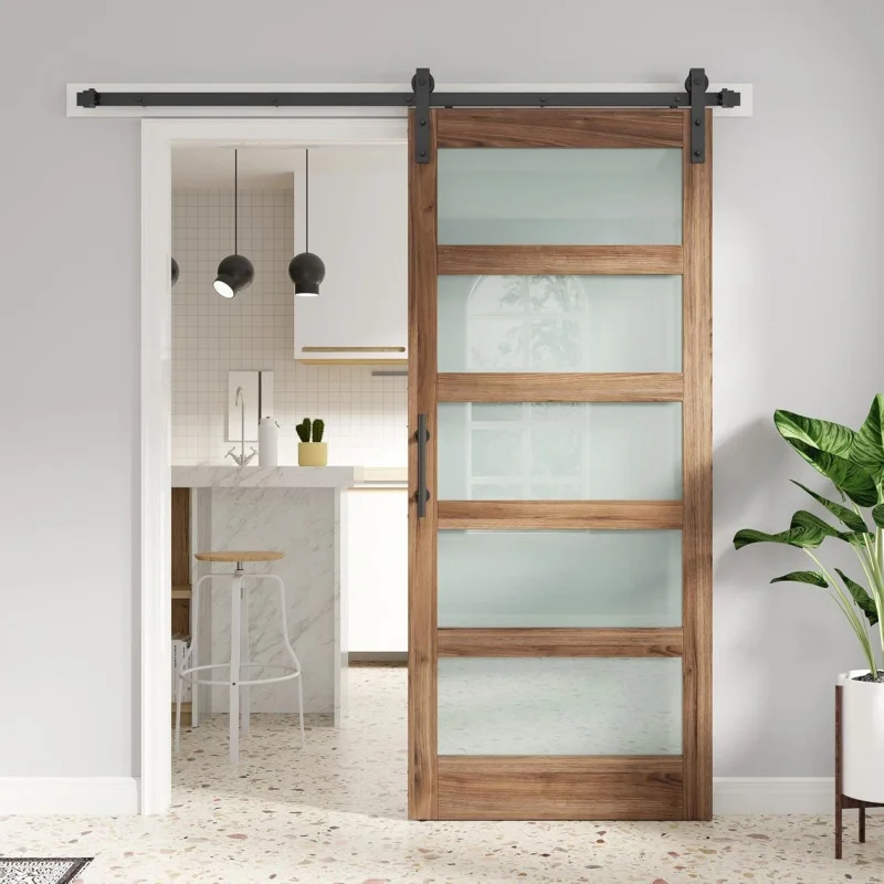 36x84 Glass Barn Door with 6.6FT Hardware Kit – 5-Panel Frosted, Waterproof, Pre-Drilled Holes, Handle Included
36x84 Glass Barn Door with 6.6FT Hardware Kit – 5-Panel Frosted, Waterproof, Pre-Drilled Holes, Handle Included
