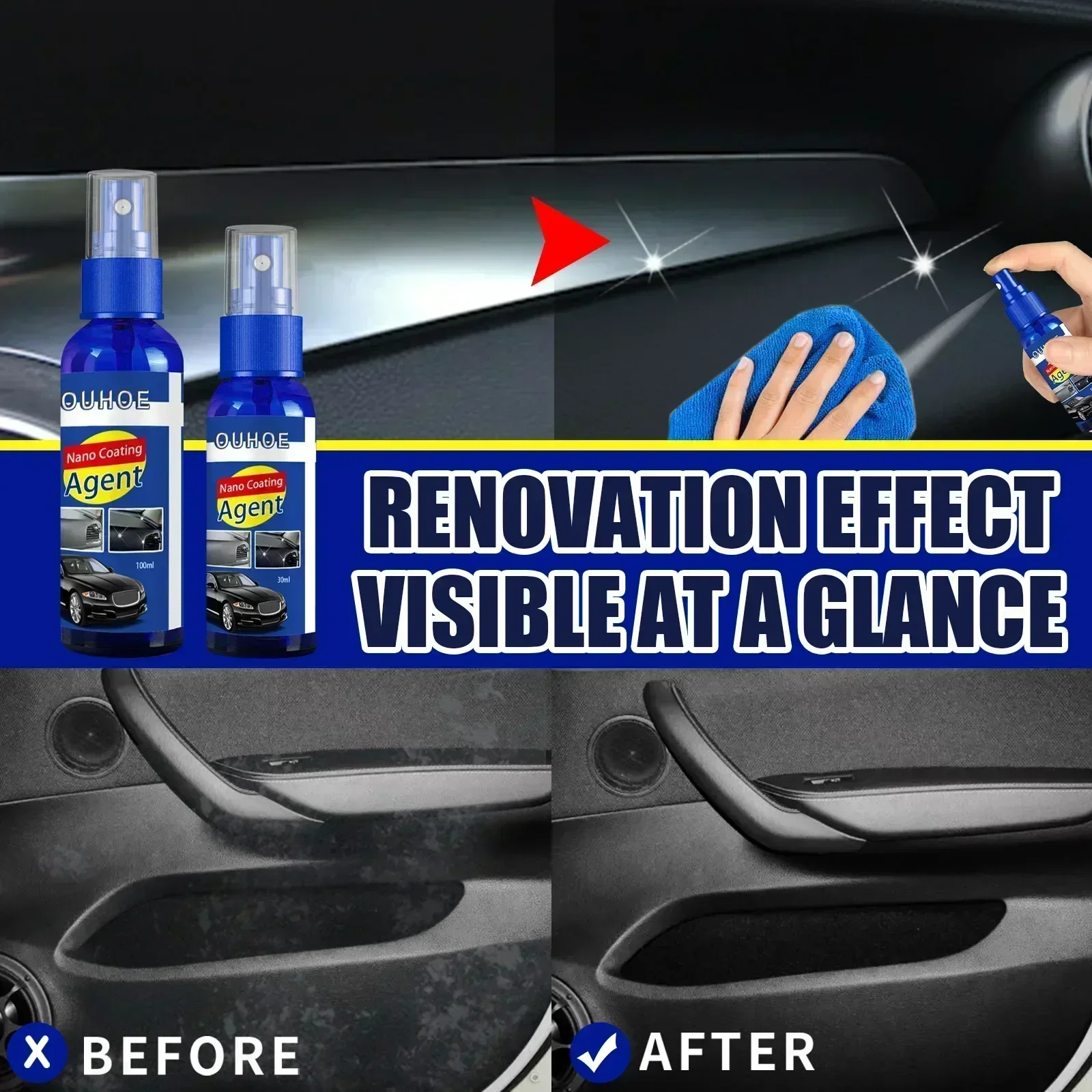 Car Plastic Restorer Coating Agent Auto Plastic Rubber Exterior Repair Clean Refresh Restoration Black Seal Brighten Spray
Car Plastic Restorer Coating Agent Auto Plastic Rubber Exterior Repair Clean Refresh Restoration Black Seal Brighten Spray