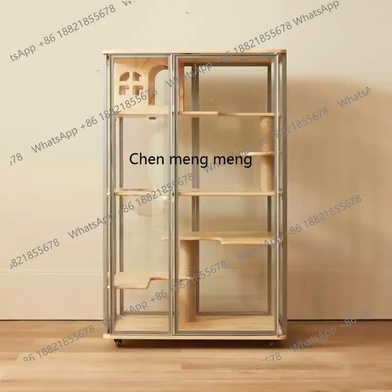 Панорамный стеклянный шкаф для кошек из чистого массива дерева, кошачье гнездо, домашний интерьер, роскошный многоэтажный большой космический дом
Панорамный стеклянный шкаф для кошек из чистого массива дерева, кошачье гнездо, домашний интерьер, роскошный многоэтажный большой космический дом