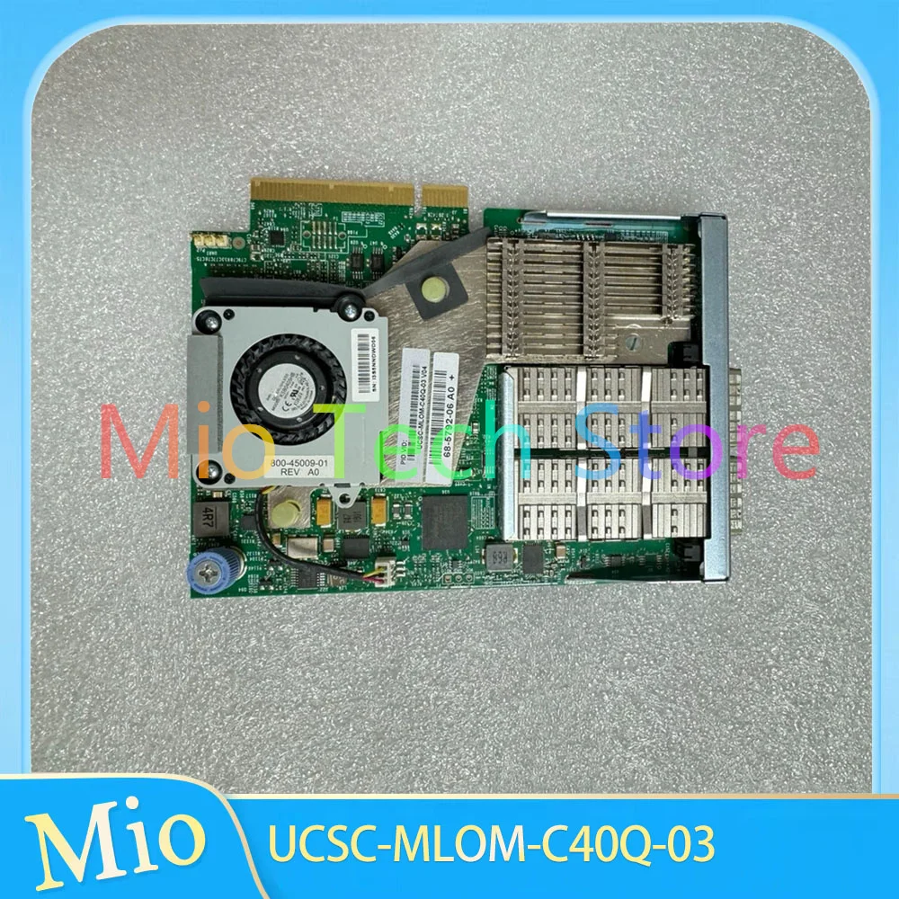 Rear 40GB dual port PCI-e network card suitable for m4 m5 server UCSC-MLOM-C40Q-03
Rear 40GB dual port PCI-e network card suitable for m4 m5 server UCSC-MLOM-C40Q-03