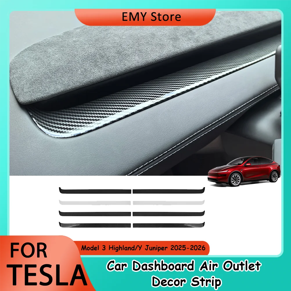 Long Air Outlet Trim Strip For Tesla Model 3 Highland 2025-2026 Model Y Juniper 2025 Instrument ABS Car Accessories
Long Air Outlet Trim Strip For Tesla Model 3 Highland 2025-2026 Model Y Juniper 2025 Instrument ABS Car Accessories