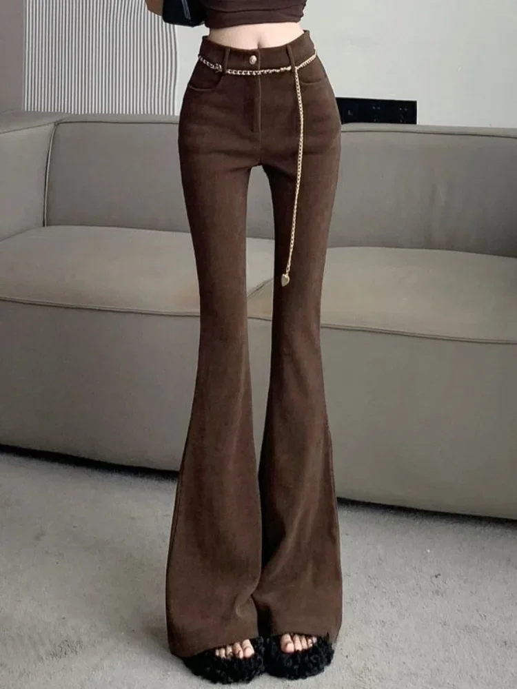 Woman Trousers High Waist Corduroy Flare Pants for Women Harajuku Slacks Comfortable Stretch Cotton Y2k Streetwear Vintage Z942
Woman Trousers High Waist Corduroy Flare Pants for Women Harajuku Slacks Comfortable Stretch Cotton Y2k Streetwear Vintage Z942