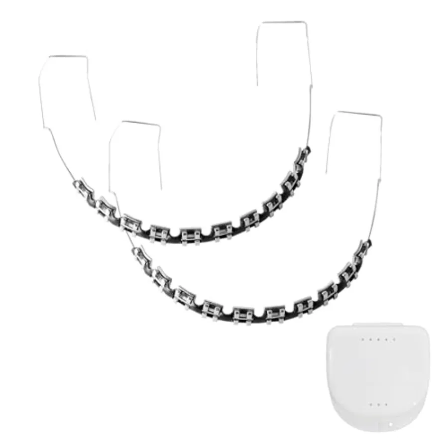 Temporary Clip on Teeth, Fake Braces Kit with Brackets and Wire, Suitable for Orthodontists to Explain and Practice for Dental
Temporary Clip on Teeth, Fake Braces Kit with Brackets and Wire, Suitable for Orthodontists to Explain and Practice for Dental