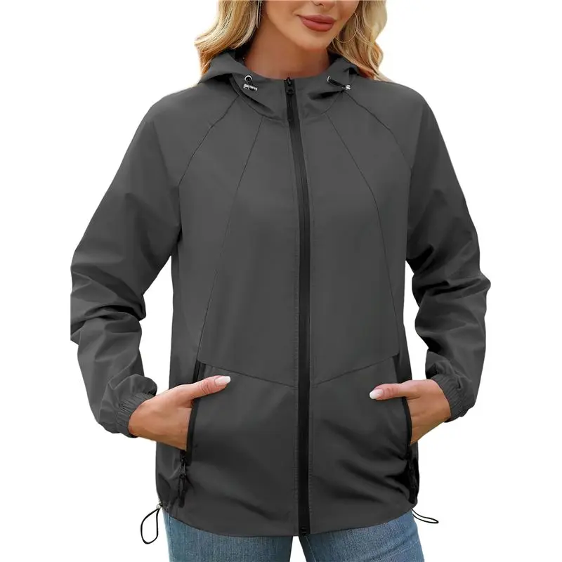 A24F-Rain Jacket For Women Waterproof Windbreaker Jacket With Hood Packable Raincoat With Pockets
A24F-Rain Jacket For Women Waterproof Windbreaker Jacket With Hood Packable Raincoat With Pockets