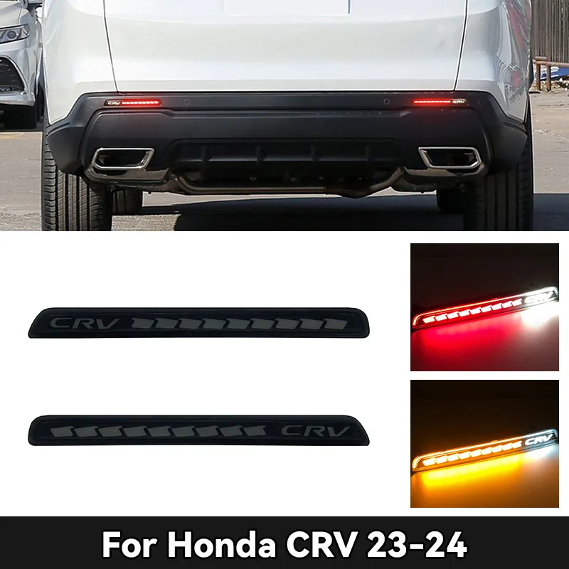 2pcs Rear Bumper Turn Light Indicators Fog Lamp For Honda CRV 2023-2025 | LED High penetration Light Source | Car Dynamic Turn Signal Brake Warning Lamp
2pcs Rear Bumper Turn Light Indicators Fog Lamp For Honda CRV 2023-2025 | LED High penetration Light Source | Car Dynamic Turn Signal Brake Warning Lamp