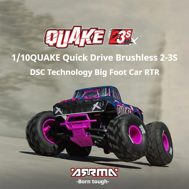 ARRMA 1:10 Quake 2-3s Dsc 2,4 г полномасштабный пульт дистанционного управления классический задний привод бесщеточный внедорожный альпинистский автомобиль Rtr модель
ARRMA 1:10 Quake 2-3s Dsc 2,4 г полномасштабный пульт дистанционного управления классический задний привод бесщеточный внедорожный альпинистский автомобиль Rtr модель