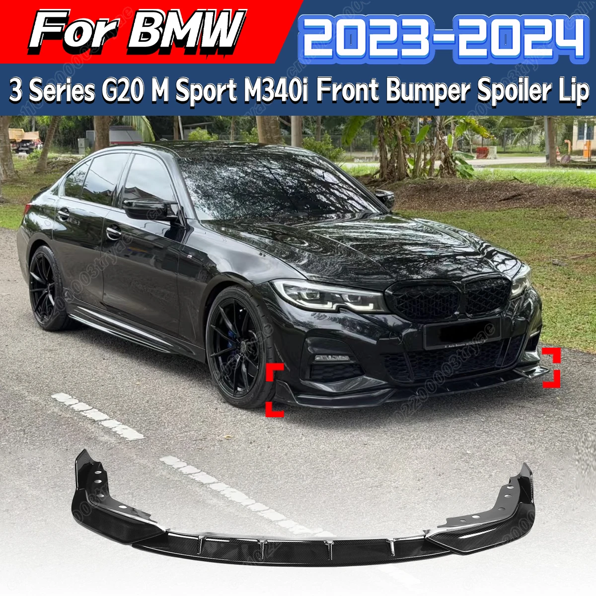 For BMW 3 Series M Sport G20 G21 G28 2019 2020 2021 2022 Front Bumper Spoiler Splitter Lip 3-section Front Shovel Modification
For BMW 3 Series M Sport G20 G21 G28 2019 2020 2021 2022 Front Bumper Spoiler Splitter Lip 3-section Front Shovel Modification