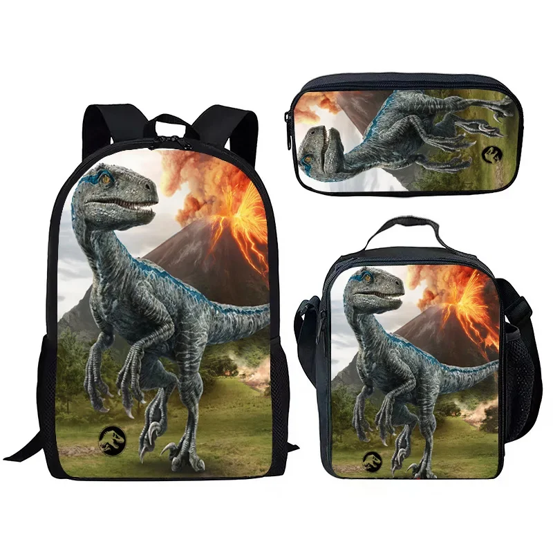 3Pcs/set Cute Dinosaur Backpack 3D Print School Bag Sets for Teenager Boys Girls Cool Cartoon Kids Schoolbags
3Pcs/set Cute Dinosaur Backpack 3D Print School Bag Sets for Teenager Boys Girls Cool Cartoon Kids Schoolbags