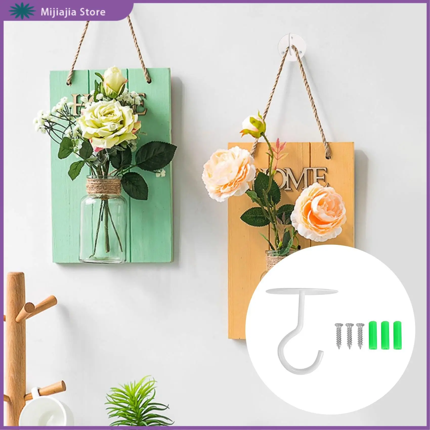 Ceiling Hooks For Hanging Plants,Metal Heavy Duty Wall Hangers For Planters, Include Professional Drywall Anchors 4-Pack SALES
Ceiling Hooks For Hanging Plants,Metal Heavy Duty Wall Hangers For Planters, Include Professional Drywall Anchors 4-Pack SALES