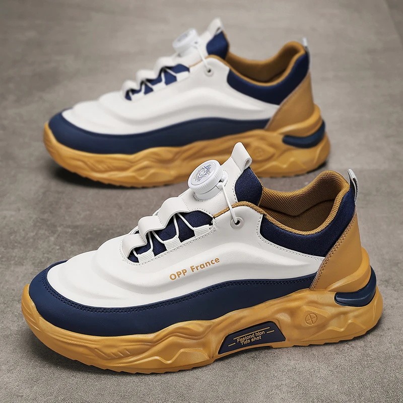 MPPMCK Spring 2025 Men's Sport Casual Shoes Waterproof Anti-slip Rotating Buckle Fashionable All-match Board Shoes
MPPMCK Spring 2025 Men's Sport Casual Shoes Waterproof Anti-slip Rotating Buckle Fashionable All-match Board Shoes