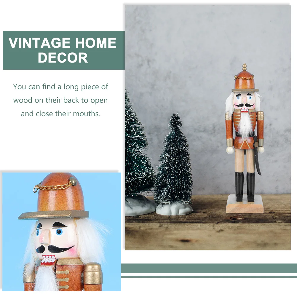 Nutcracker Soldier Decor Wooden Nutcracker Figure Sturdy Xmas Table Ornament Xmas Home Decoration Vintage Home Decor
Nutcracker Soldier Decor Wooden Nutcracker Figure Sturdy Xmas Table Ornament Xmas Home Decoration Vintage Home Decor