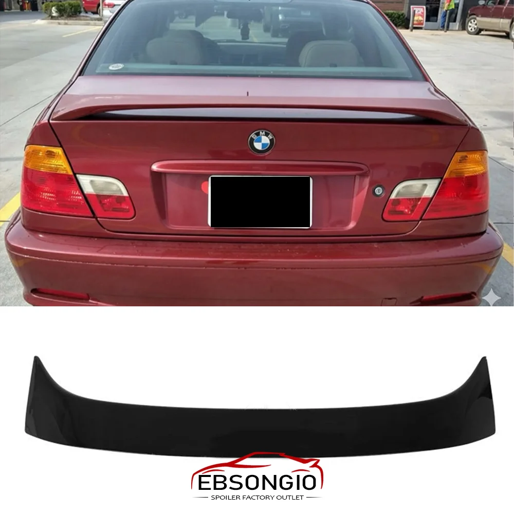E46 Auto Part Rear Wing ABS Carbon Fiber Look Original Factory Style Rear Spoiler for BMW 3 Series E46 2 Door Coupe 1998-2006
E46 Auto Part Rear Wing ABS Carbon Fiber Look Original Factory Style Rear Spoiler for BMW 3 Series E46 2 Door Coupe 1998-2006